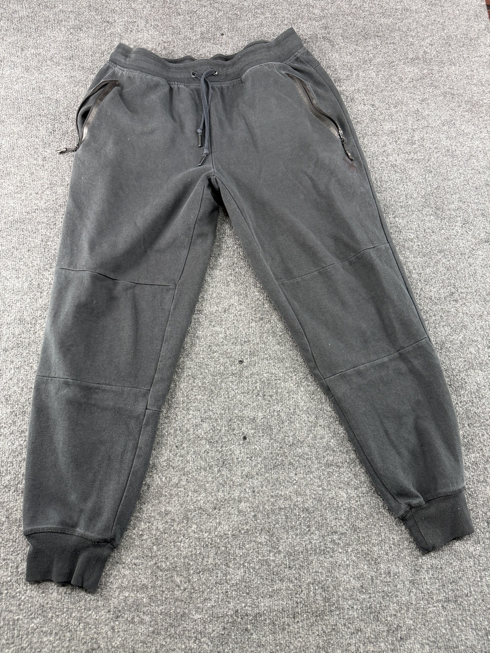 Spyder Active Pants Mens XL Gray Fleece Joggers Elastic Waist Zip Pockets Lounge